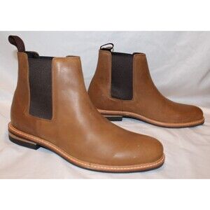 Nisolo Men's Tobacco Brown Marco Everyday Chelsea Leather Boots $268 NEW